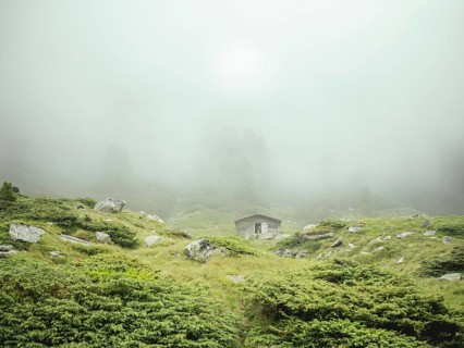 Alpine hut, Krimmler Tauern, Pinzgau, Salzburg, Austria