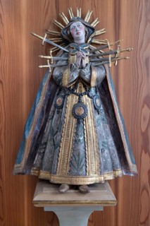 Figure of the Seven Sorrows Madonna, St Briccius Church, Lindenstr. 2, Wurmlingen district of