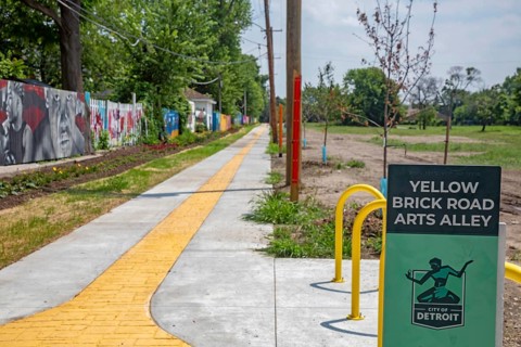 Detroit, Michigan - The city of Detroit is opening nine 'Arts Alleys' in neighborhoods around the