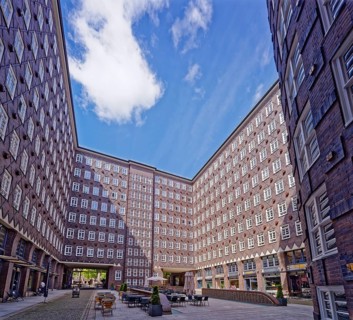 The Sprinkenhof is one of the office buildings constructed in Hamburg's city centre at the