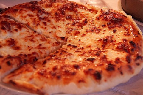 Hot sliced, close-up, Imeretian khachapuri, Georgian cuisine, no people