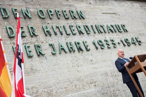 Petr Pavel (President of the Czech Republic) during a visit to the Plötzensee Memorial in Berlin on