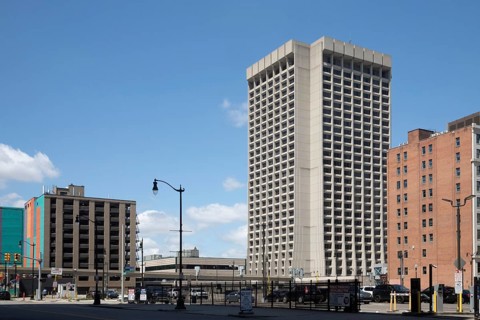 Detroit, Michigan - The Patrick V. McNamara Federal Building. The 27-story building houses many