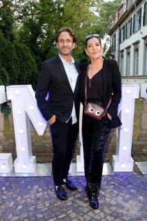 Falk Willy Wild and Katy Karrenbauer at the Cocktail Prolongé for the Semi-Final Round of Judging