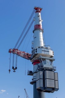 Heavy-duty crane TCC 78000, Warnemünde, Rostock, Mecklenburg-Western Pomerania, Germany