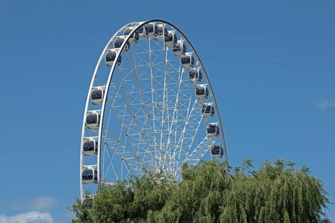 Ferris wheel, Warnemünde, Rostock, Mecklenburg-Vorpommern, Germany
