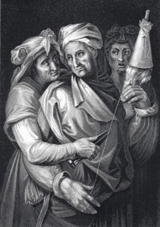 The Parcae, in Roman mythology the three goddesses of fate, who correspond to the three Moires of