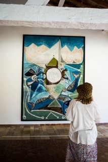 Painting, Artist Pablo Picasso, Musée Picasso, Antibes, Provence Alpes Côte d'Azur, South of