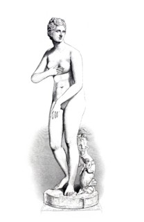Venus Medici is an antique statue of the type of Venus pudica, the prudish Venus, exhibited in