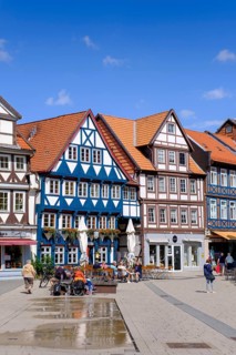 Half-timbered houses, Krambuden, Wolfenbüttel, Lower Saxony, Germany