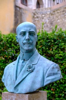Portrait Bust of Grabriele d'Annunzio, Vittoriale degli Italiani, House and garden of Gabriele