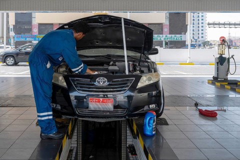 Toyota garage, Abu Dhabi, United Arab Emirates