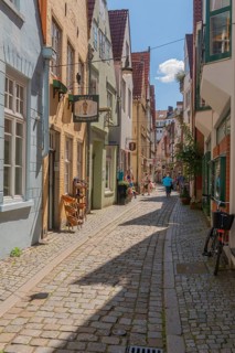 Renovated Schnoor neighbourhood with small shops, galleries, restaurants, cafés and residential