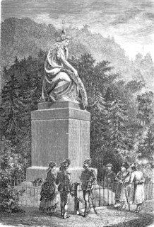 The mourning Germania, Monument to the warriors who fell at Kissingen in 1866, Battle of Kissingen