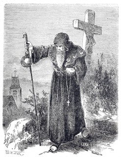 The stick and its use, Pilgrim's stick, Pilgrim's stick, Historical, digitally enhanced