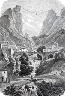 Moustiers-Sainte-Marie, Mostiers Santa Maria, also Moustie-Santo-Mario in the Département