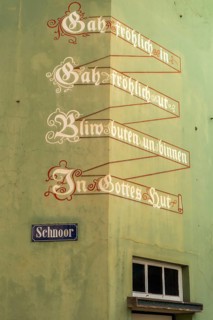 Renovated Schnoor neighbourhood with small shops, galleries, restaurants, cafés and residential