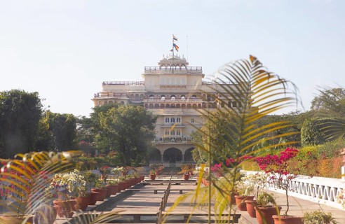 Chandra Mahal or Moon Palace or living quarters of the Maharajah family in the old city, Jaipur,