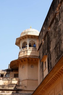 Oriel in the Amber Fort or fortress, Jaipur, Rajasthan, India