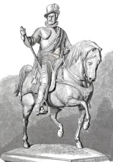 Equestrian statue of William the Schweiger, William I (born 24 April 1533 in Dillenburg, died 10