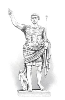Augustus (born 23 September 63 BC as Gaius Octavius in Rome, died 19 August 14 AD in Nola near