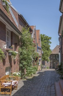 Altstadtgasse in Stade, Lower Saxony, Germany
