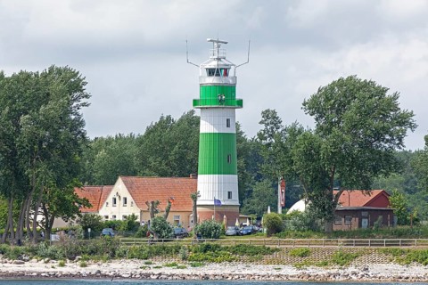 People, lighthouse BÃ¼lk, Kieler Woche, Kieler Förde, Strande, Kiel, Schleswig-Holstein, Germany