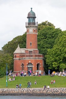 Old lighthouse, spectator, Kieler Woche, Holtenau, Kiel, Schleswig-Holstein, Germany