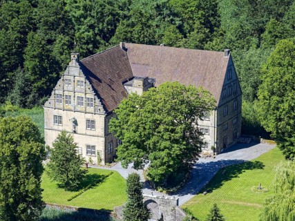 Thienhausen Castle, also known as Thienhausen House, is a two-winged moated castle in the Weser