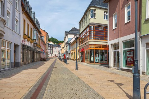 Friedrich-Hofmann-StraÃŸe in Ilmenau, Thuringia, Germany