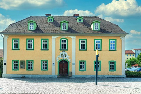 Old forester's lodge on Wetzlarer Platz in Ilmenau, Thuringia, Germany