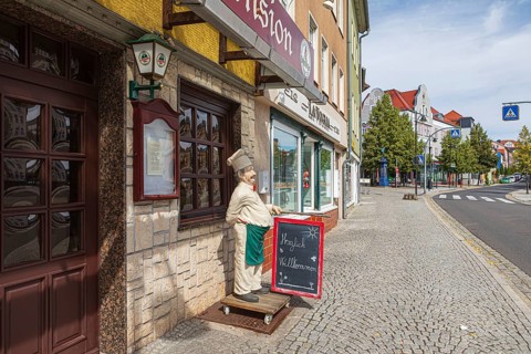 Restaurant Zur Post in the MÃ¼hltor in Ilmenau, Thuringia, Germany