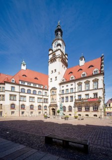 Town Hall on the Obermarkt, by master builder Karl Otto Richter and Hugo Licht, listed building,