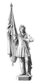 The monument to the German fraternity in Jena in 1883, Thuringia, Germany, Historical, digitally