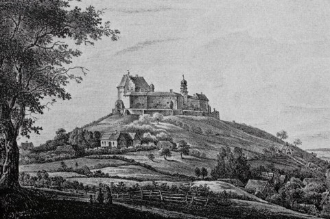 Spielberg Castle in the Franconian Alb in the Middle Ages, WeiÃŸenburg-Gunzenhausen district,