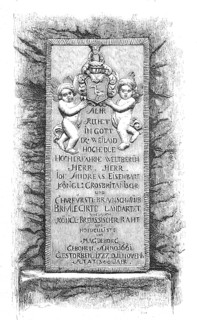 The tomb of Dr Eisenbart at the Aegidienkirche in Hann. MÃ¼nden, Johann Andreas Eisenbarth,