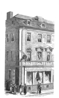 Haus mit der Rippe, historical building in Berlin on the corner of Molkenmarkt and Bollengasse. The