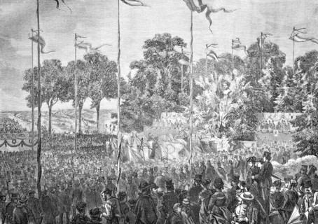 The inauguration of the Humboldthain near Berlin on 14 September 1869, the 100th birthday of