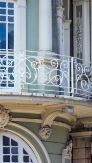 Costa Rica, colorful San Jose streets in historic city center. Caribbean cruise vacation