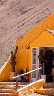 Souvenir Artisan Shop near Puente Del Inca Bridge in Mendoza Andes Tour to Aconcagua Alta Montana