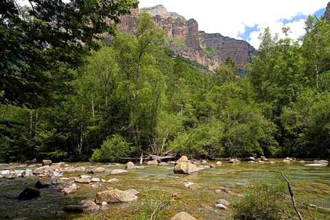 The Rio Arazas River Ordesa y Monte Perdido National Park, Spain