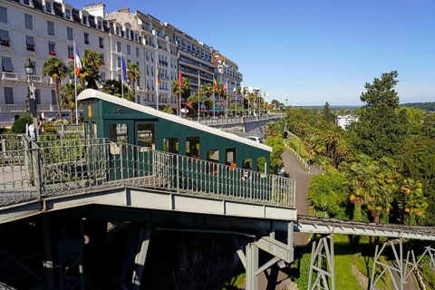 The funicular railway of Pau, Pyrenees, France
