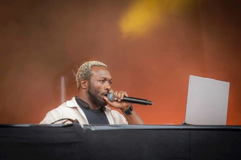 DJ of the Weather Girls at the Berliner Rundfunk 91.4 Open Air in the Berlin ParkbÃ¼hne Wuhlheide