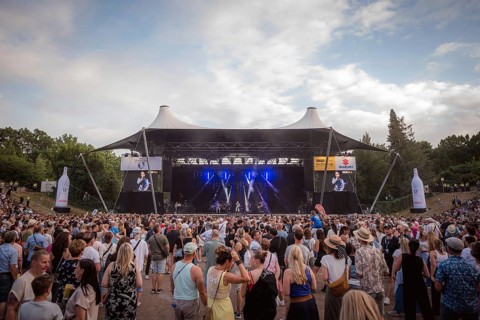 Overview during the concert of the Prinzen at the Berliner Rundfunk 91.4 Open Air in the Berlin