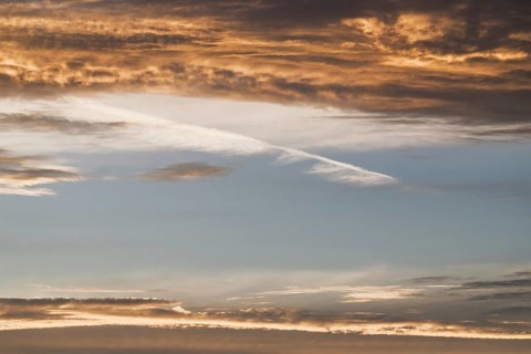 Sunset over Gironde Estuary, Braud-et-Saint-Louis, France