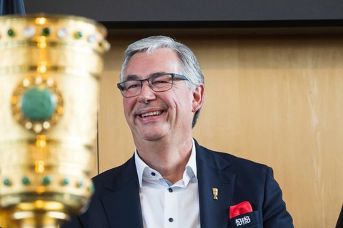 VfB President Dietmar Allgaier. Portrait. Reception in the state capital Stuttgart after VfB