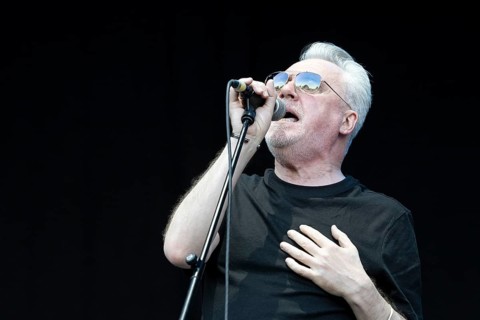 Paul McLoone, Singer, The Undertones, punk rock band, Northern Ireland, open air at the Citadel