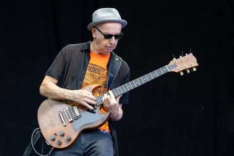 John O'Neill, guitarist, The Undertones, punk rock band, Northern Ireland, open air at the Citadel