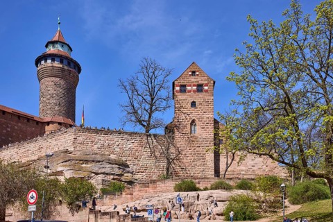 Imperial Castle, St. Walburgis Castle Chapel, Sinnwell Tower, monkey rock, castle, round tower,