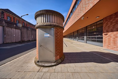 Southern main collector MaximilianstraÃŸe, drainage, general development, blue sky, MannertstraÃŸe,